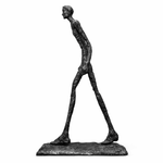 Striding Figure Sculpture – 7ft Tall Fiberglass Art for Modern Interiors