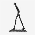 Striding Figure Sculpture – 7ft Tall Fiberglass Art for Modern Interiors