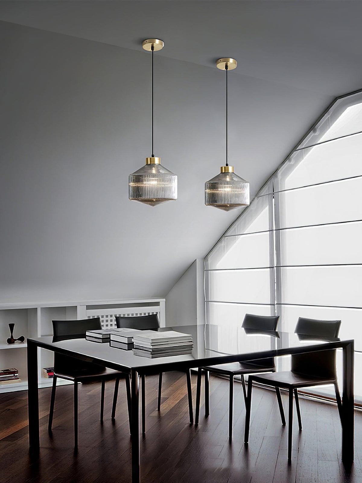 Art Glass Spinning Top Pendant Light in Gold for Dining & Living Spaces