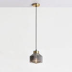 Art Glass Spinning Top Pendant Light in Gold for Dining & Living Spaces