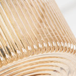Art Glass Spinning Top Pendant Light in Gold for Dining & Living Spaces