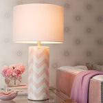 Striped Wave Ceramic Table Lamp