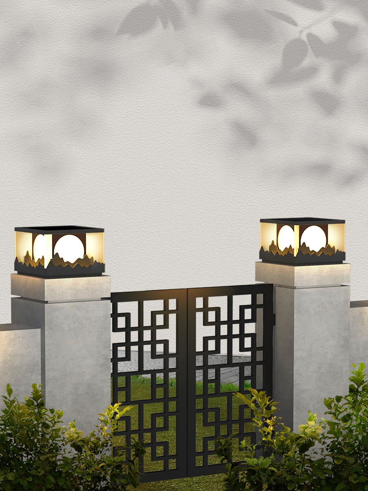 Sunrise Garden Outdoor LED Post Light in Black Stainless Steel