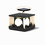Sunrise Garden Outdoor LED Post Light in Black Stainless Steel