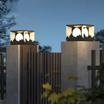 Sunrise Garden Outdoor LED Post Light in Black Stainless Steel