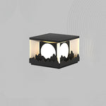 Sunrise Garden Outdoor LED Post Light in Black Stainless Steel