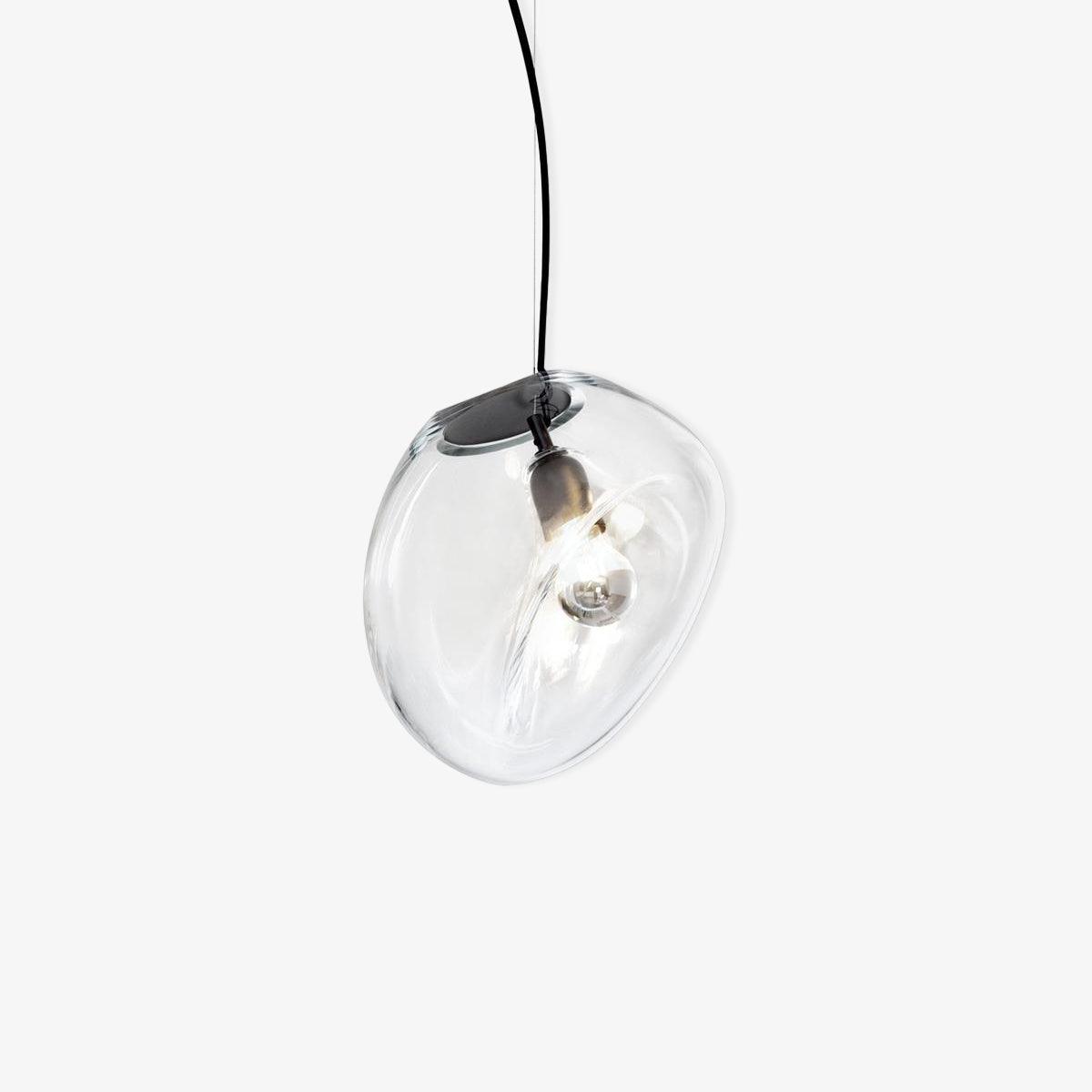 Artisan Glass Drop Pendant Light for Dining Room and Kitchen Island