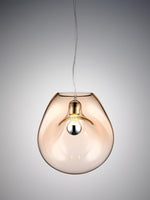 Artisan Glass Drop Pendant Light for Dining Room and Kitchen Island