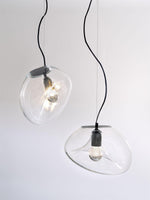 Artisan Glass Drop Pendant Light for Dining Room and Kitchen Island