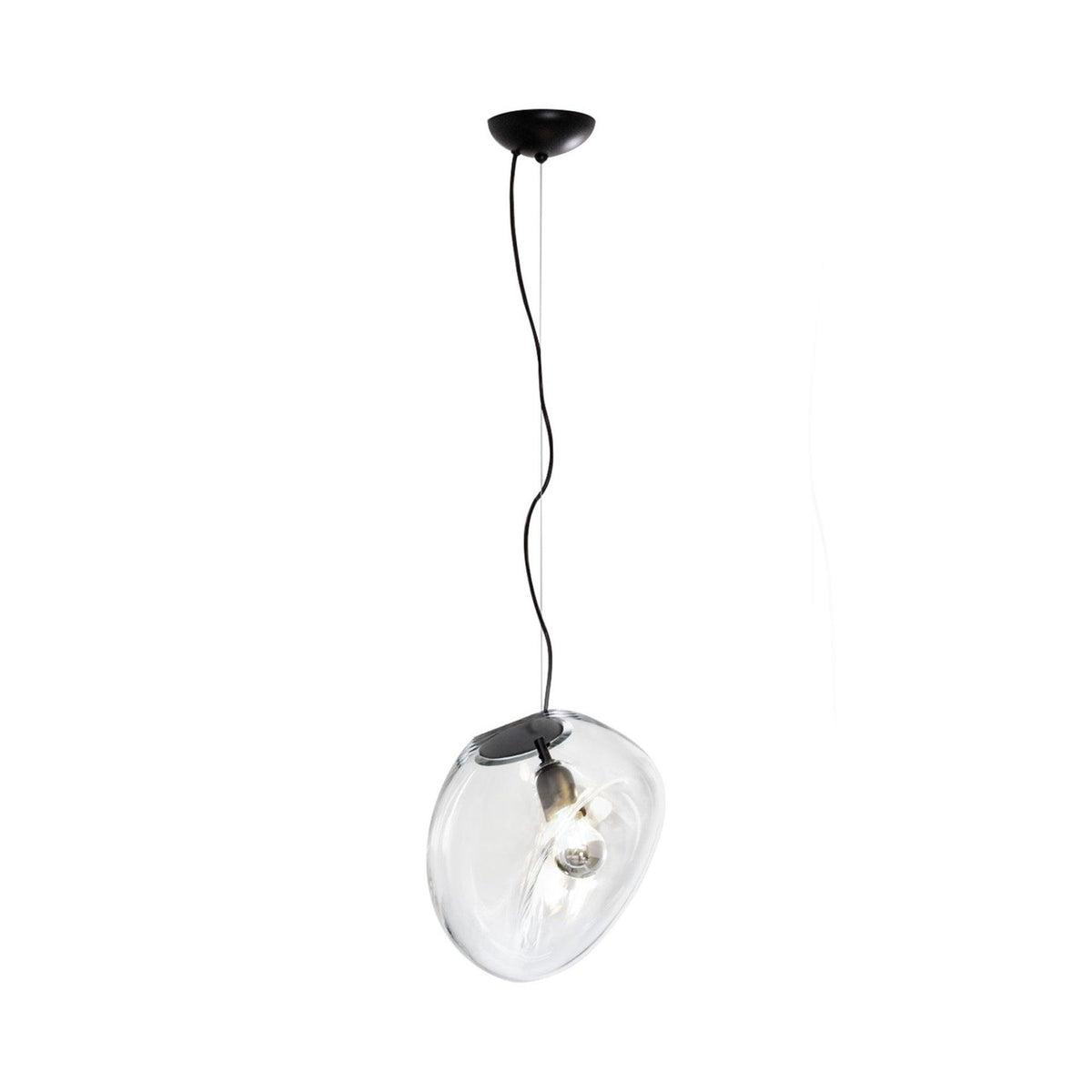 Artisan Glass Drop Pendant Light for Dining Room and Kitchen Island