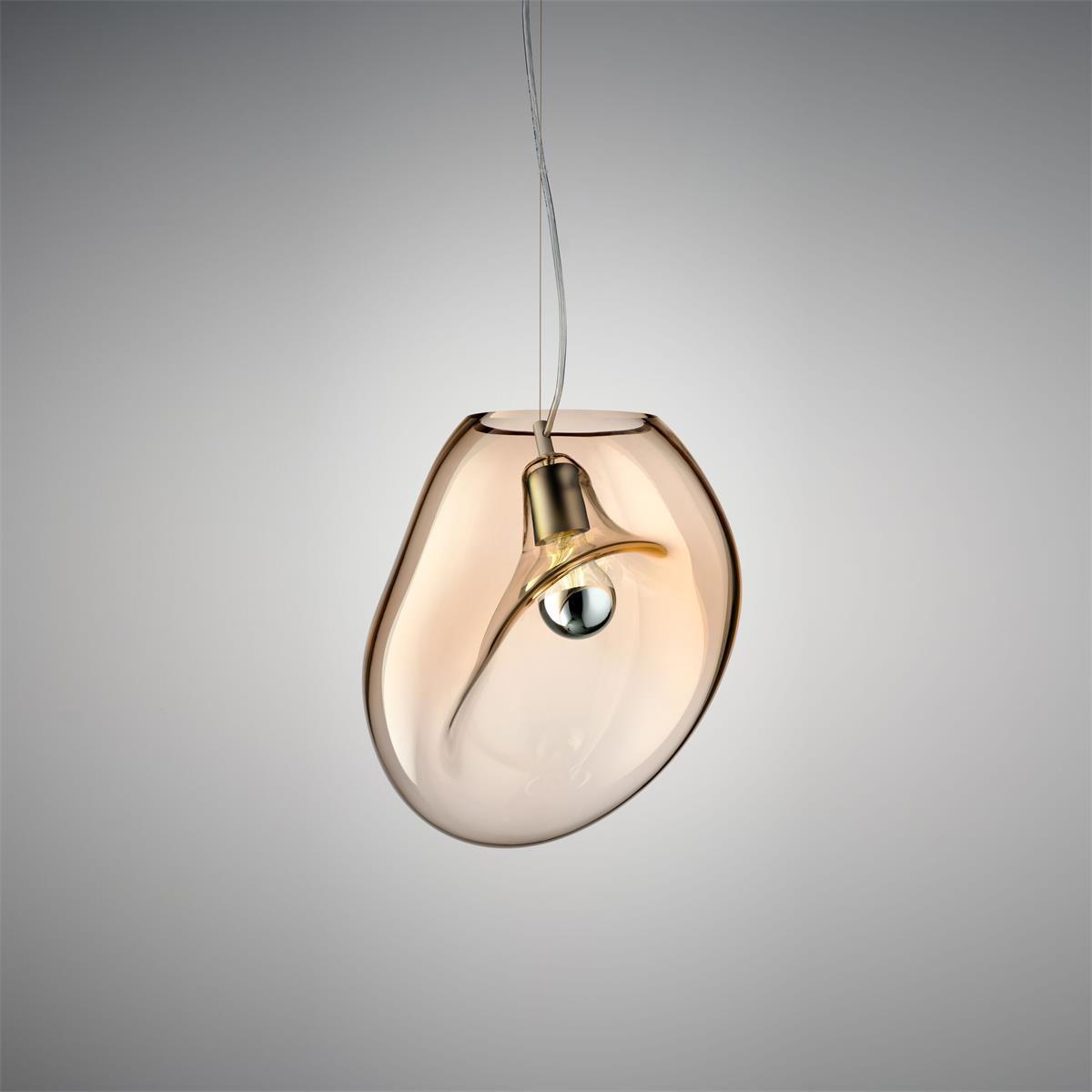 Artisan Glass Drop Pendant Light for Dining Room and Kitchen Island