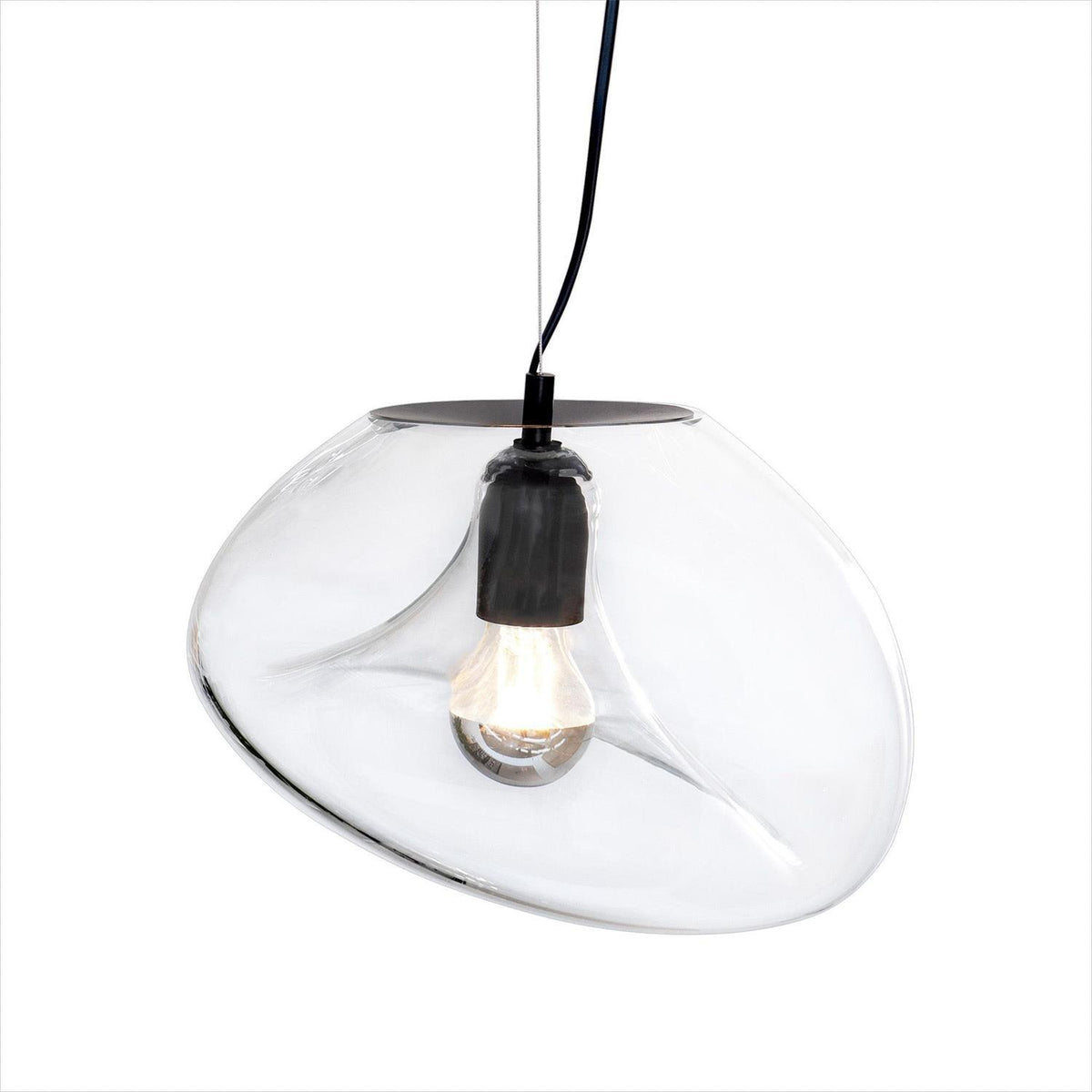 Artisan Glass Drop Pendant Light for Dining Room and Kitchen Island