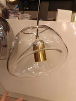 Artisan Glass Drop Pendant Light for Dining Room and Kitchen Island