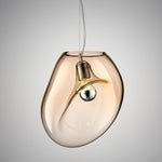 Artisan Glass Drop Pendant Light for Dining Room and Kitchen Island