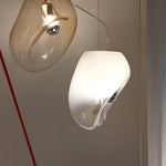 Artisan Glass Drop Pendant Light for Dining Room and Kitchen Island