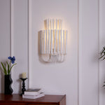 Swinton Sculptural Wooden Wall Sconce with Curved Iron Arm