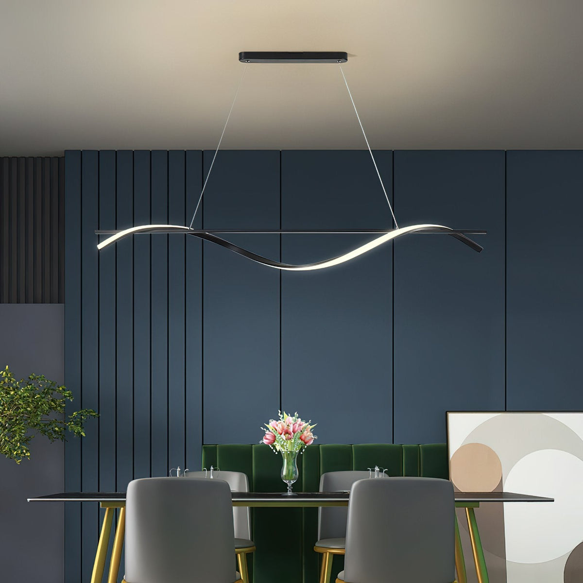Swirl Chandelier