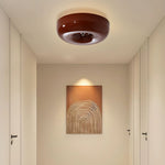 Swirl Glass Flush Mount Ceiling Light, Modern LED Semi-Flush Lamp for Living Room & Bedroom