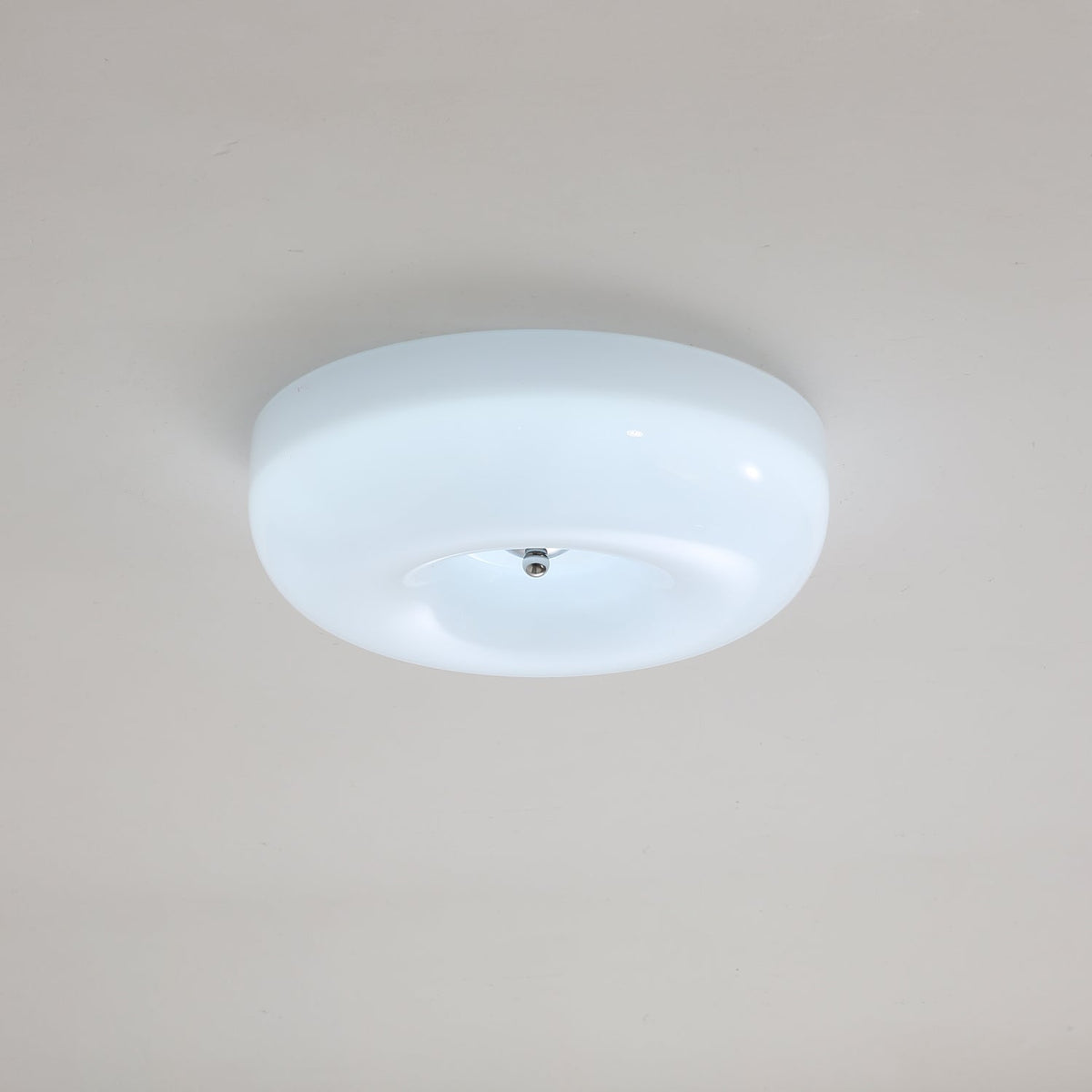 Swirl Glass Flush Mount Ceiling Light, Modern LED Semi-Flush Lamp for Living Room & Bedroom