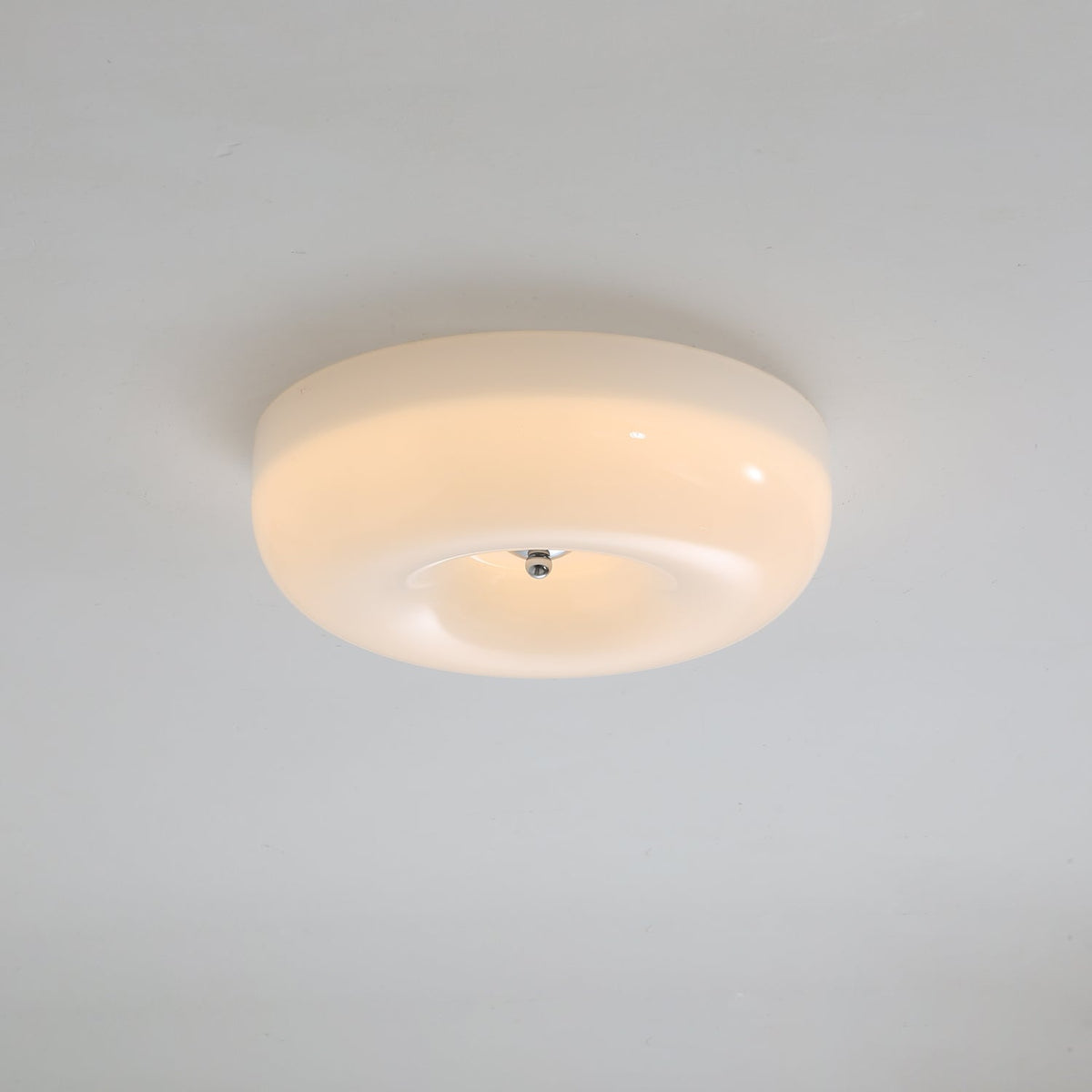 Swirl Glass Flush Mount Ceiling Light, Modern LED Semi-Flush Lamp for Living Room & Bedroom