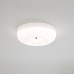 Swirl Glass Flush Mount Ceiling Light, Modern LED Semi-Flush Lamp for Living Room & Bedroom