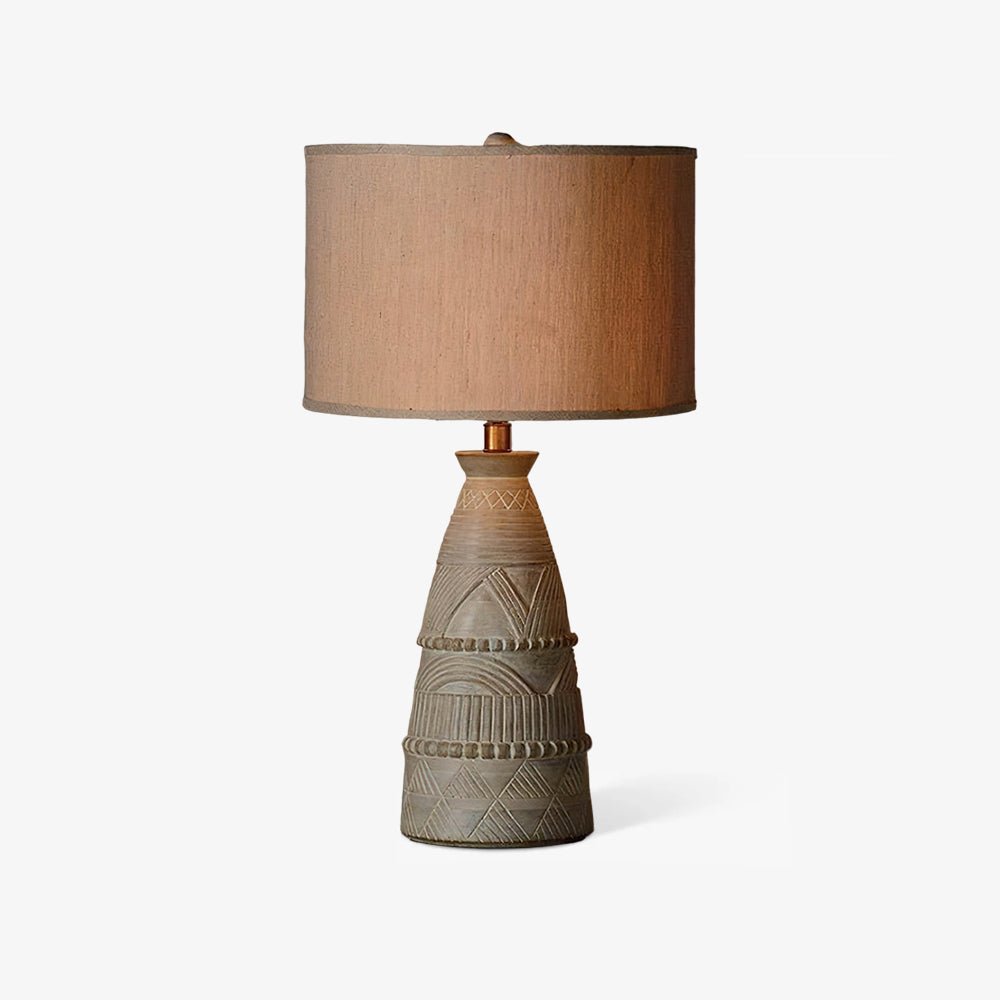Sylvan Grace Table Lamp – Modern Rustic Wooden Bedside Light