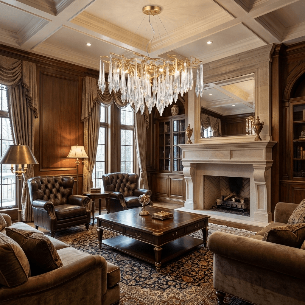 Sylvaris Crystal Branch Chandelier in Warm Brass