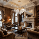 Sylvaris Crystal Branch Chandelier in Warm Brass