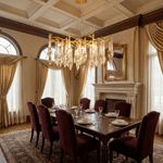 Sylvaris Crystal Branch Chandelier in Warm Brass