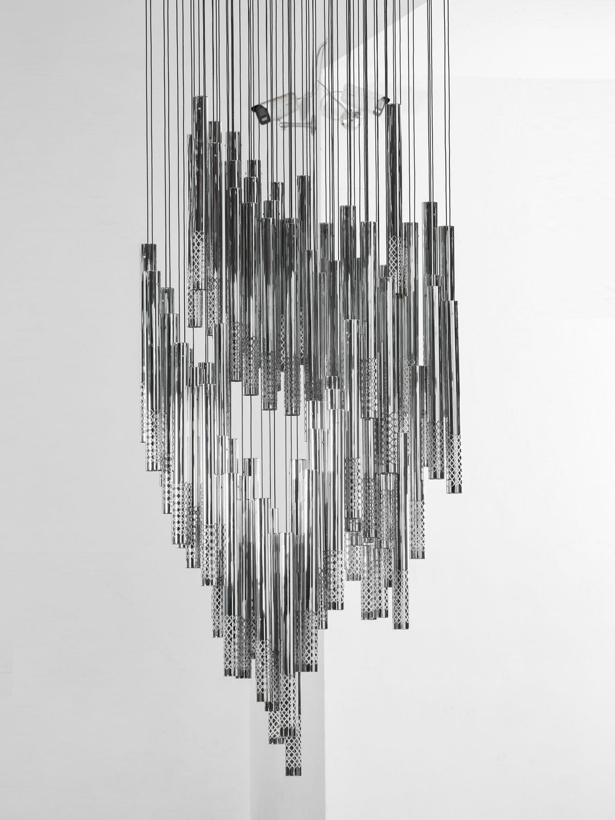 Symphony Orchestra Chandelier – Gold Nano-Coated Crystal Glass Pendant Light