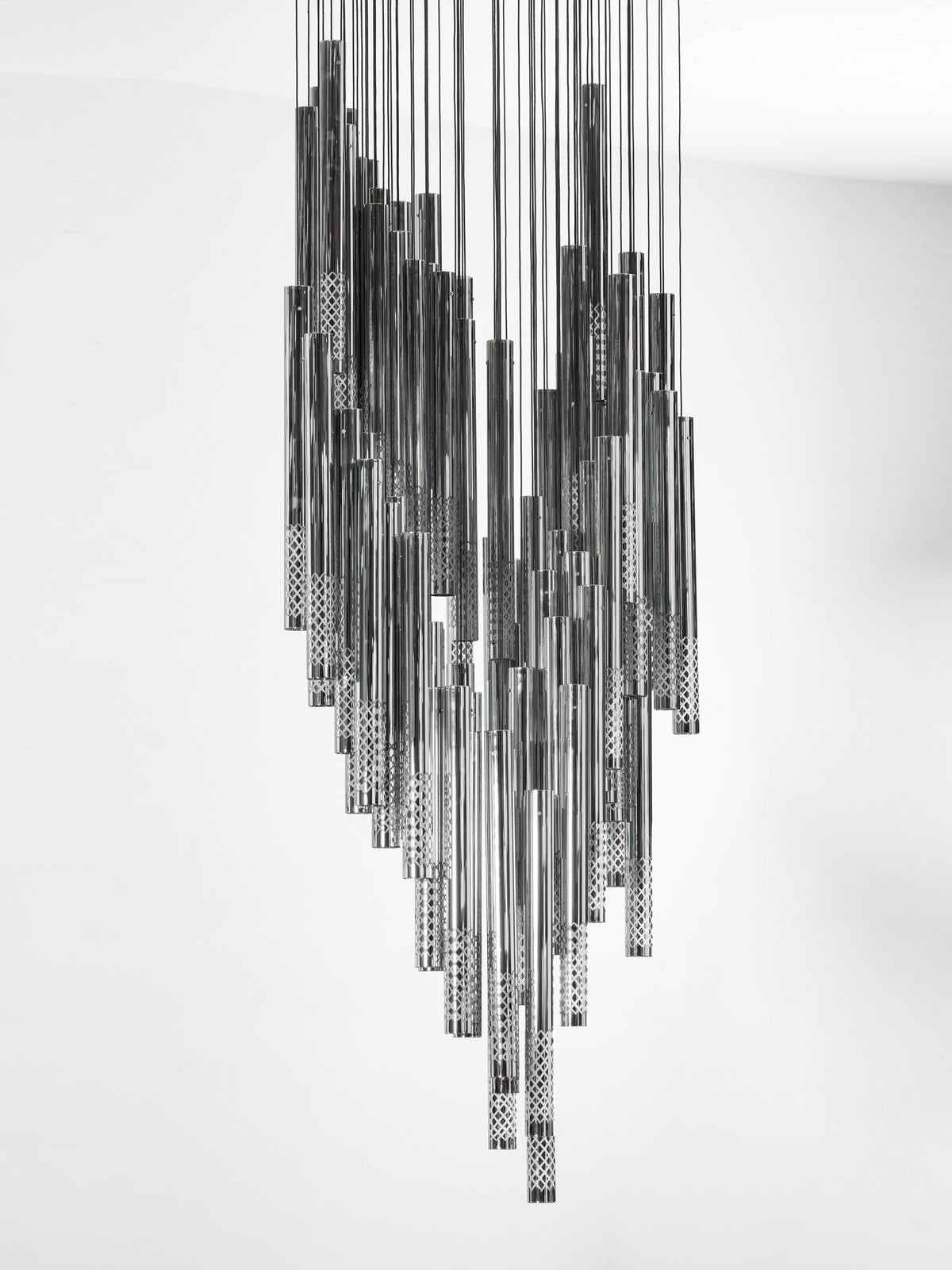 Symphony Orchestra Chandelier – Gold Nano-Coated Crystal Glass Pendant Light
