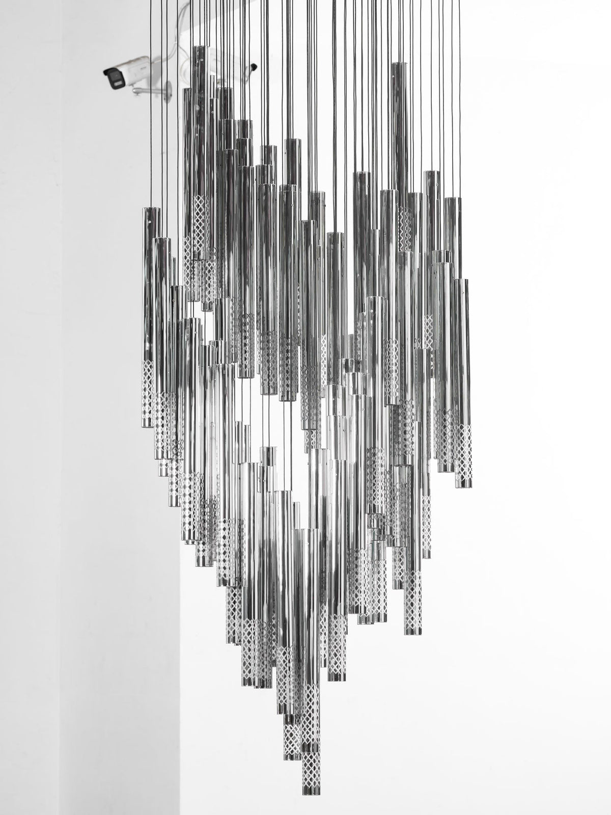 Symphony Orchestra Chandelier – Gold Nano-Coated Crystal Glass Pendant Light