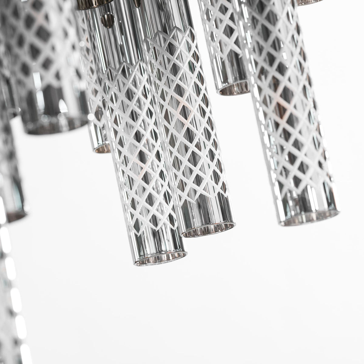 Symphony Orchestra Chandelier – Gold Nano-Coated Crystal Glass Pendant Light