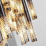 Symphony Orchestra Chandelier – Gold Nano-Coated Crystal Glass Pendant Light