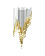Symphony Orchestra Chandelier – Gold Nano-Coated Crystal Glass Pendant Light