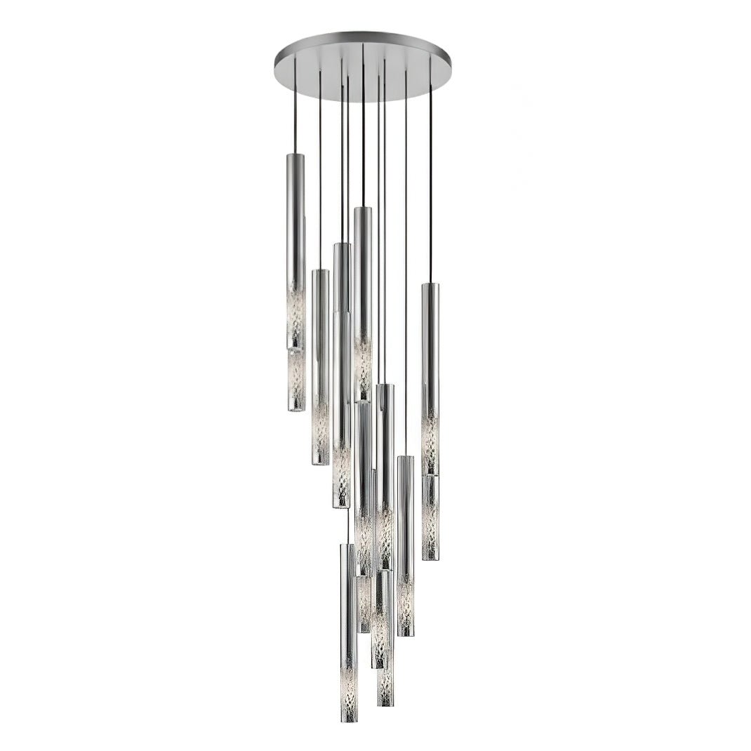 Symphony Orchestra Chandelier – Gold Nano-Coated Crystal Glass Pendant Light