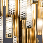 Symphony Orchestra Chandelier – Gold Nano-Coated Crystal Glass Pendant Light