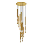 Symphony Orchestra Chandelier – Gold Nano-Coated Crystal Glass Pendant Light