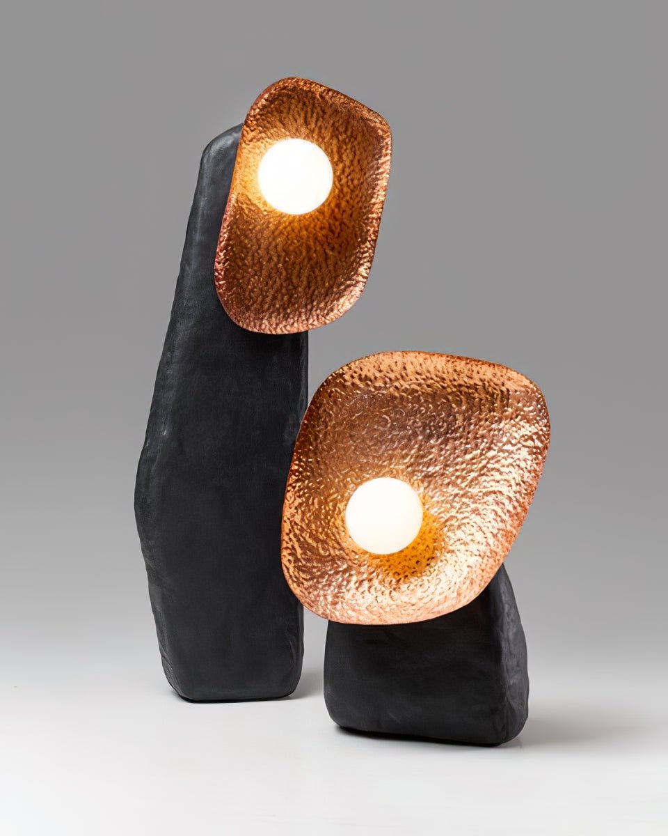 TC Sculptural Floor Lamp in Metal and Fiberglass for Modern Interiors