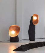 TC Sculptural Floor Lamp in Metal and Fiberglass for Modern Interiors