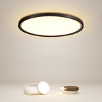 Aurelia Round LED Flush Mount Ceiling Light in Matte Black