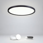 Aurelia Round LED Flush Mount Ceiling Light in Matte Black