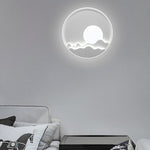 Lunar Halo LED Wall Sconce in Aluminum and Acrylic