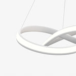 Ribbon LED Chandelier with Remote Dimmable Light