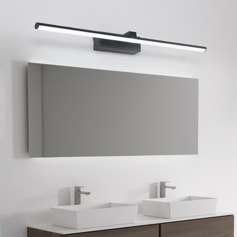 Modern LED Bathroom Vanity Light – Minimalist Linear Wall Sconce in White