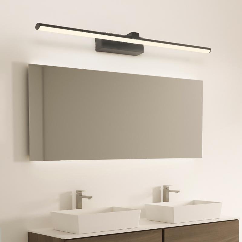 Modern LED Bathroom Vanity Light – Minimalist Linear Wall Sconce in White