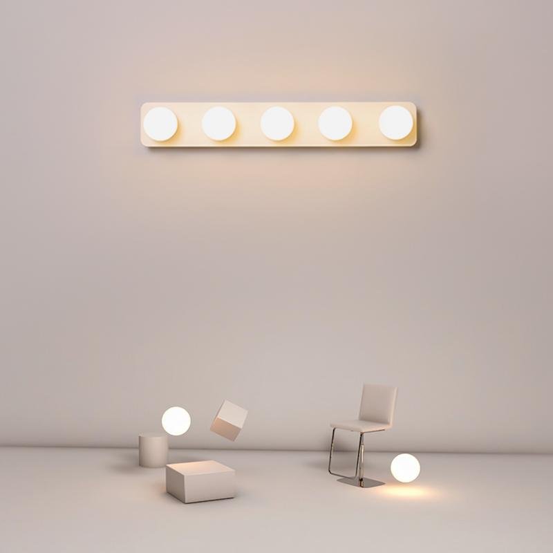 Aurelia Five-Light Adjustable LED Wall Sconce in Matte White