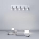 Aurelia Five-Light Adjustable LED Wall Sconce in Matte White