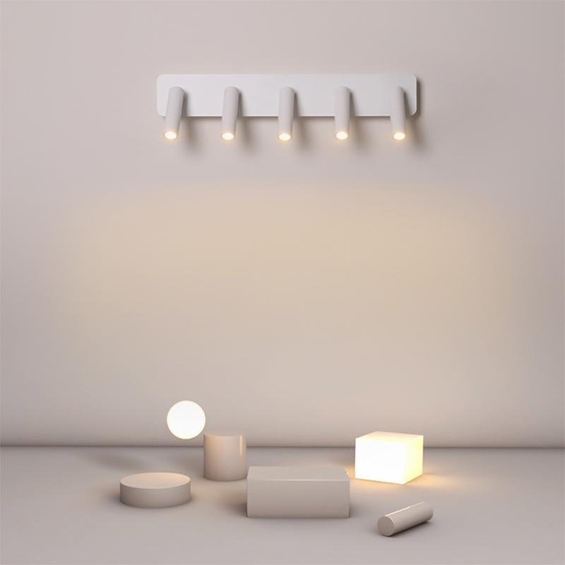 Aurelia Five-Light Adjustable LED Wall Sconce in Matte White