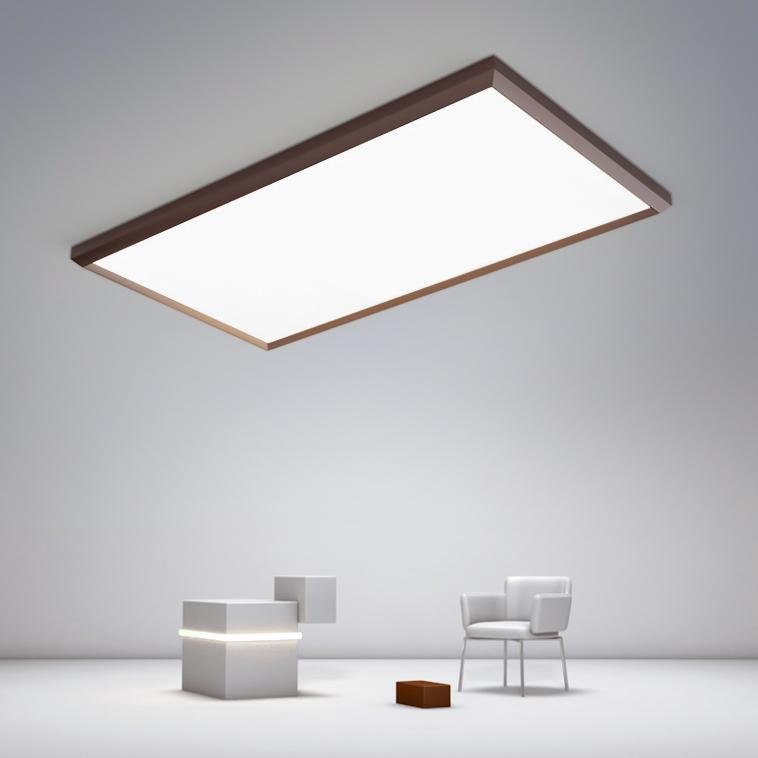 Portrait Flush Mount Ceiling Light in Coffee Finish for Modern Dining and Kitchen